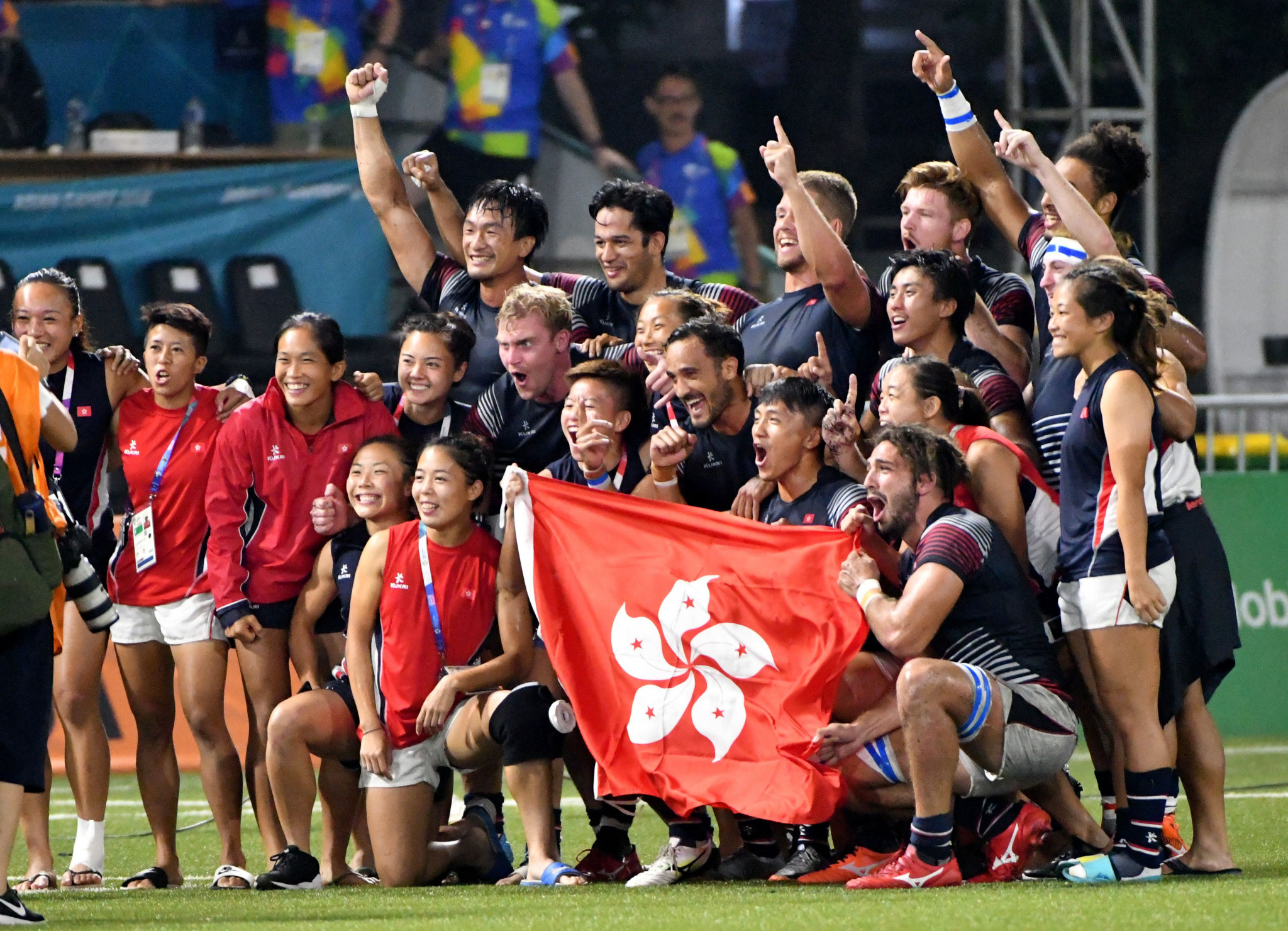 Hong Kong denied Japan a fourth consecutive men's rugby sevens triumph with an impressive 14-0 win in the final ©Getty Images