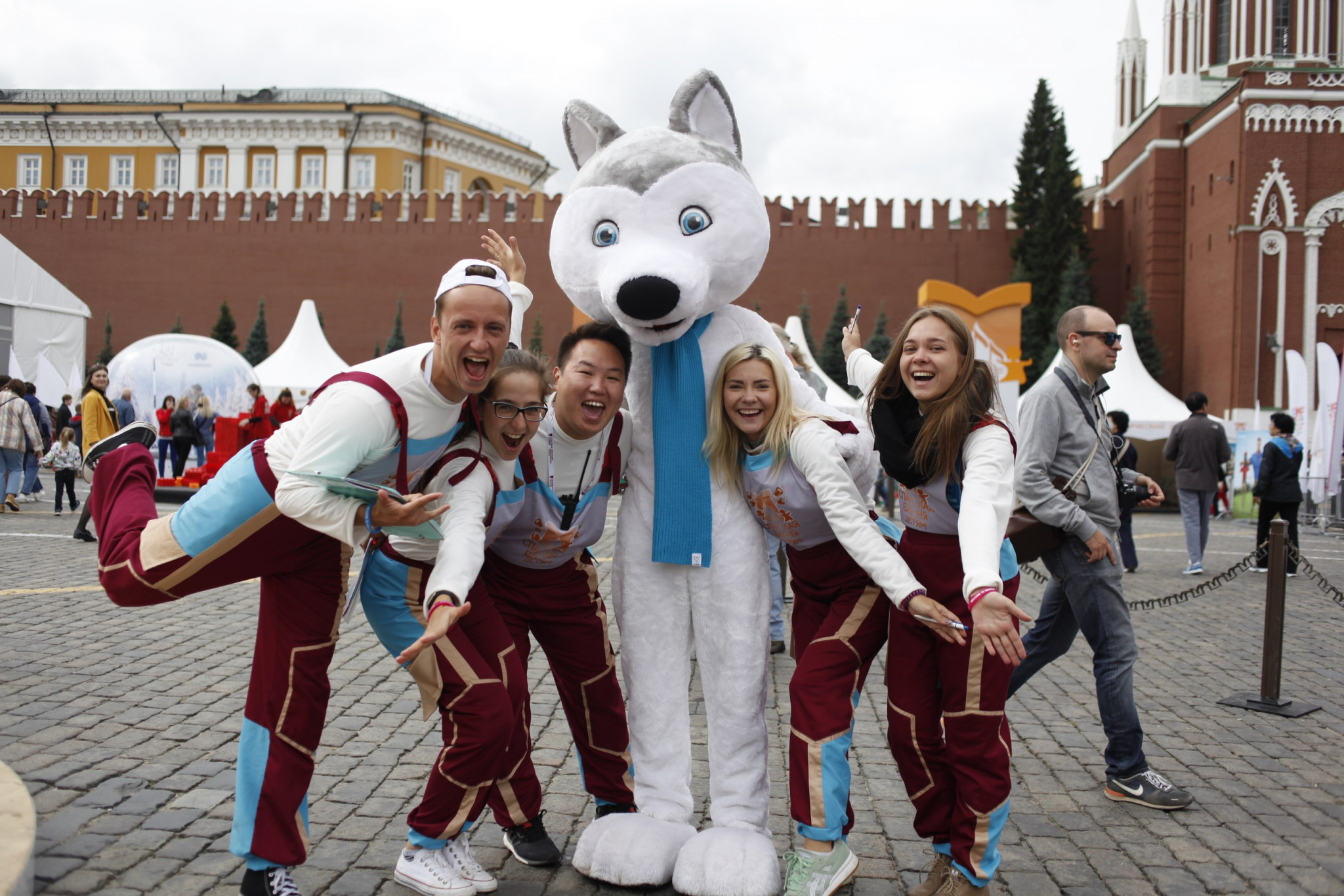 Mascot U-Laika helped to promote the Winter Universiade ©FISU