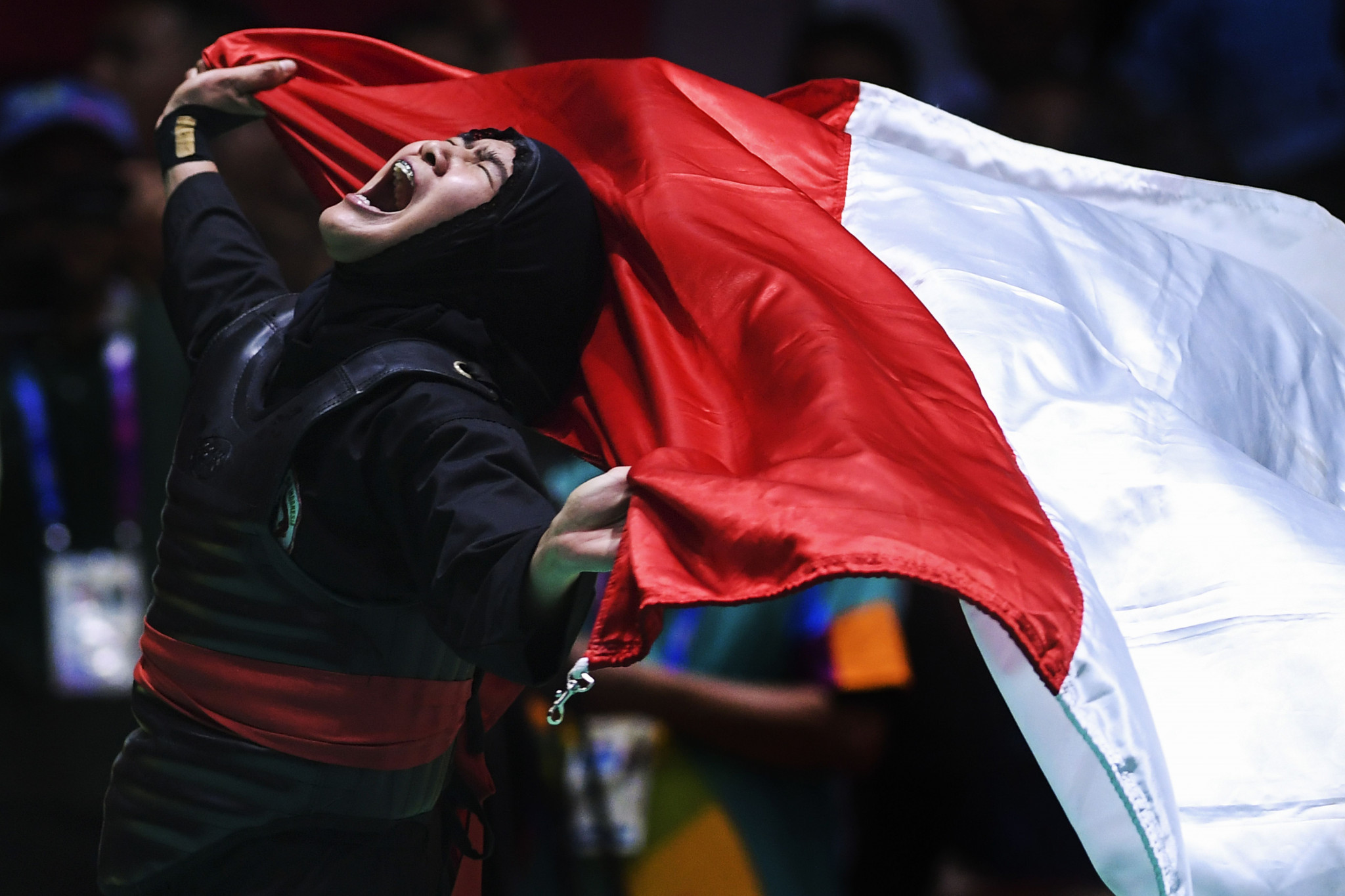 Indonesia won 14 of the 16 gold medals on offer in pencak silat here ©Getty Images