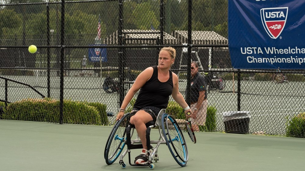 Aniek Van Koot of The Netherlands won the USTA Wheelchair Tennis women's singles title in St Louis ©ITF
