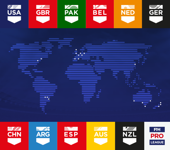 FIH have announced 20 venues in 11 countries to stage the inaugural FIH Pro League ©FIH