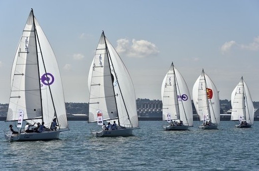 Australia 2 are top of the 11 qualifiers going into the gold medal round tomorrow at the FISU World University Sailing Championships in Cherbourg ©FISU