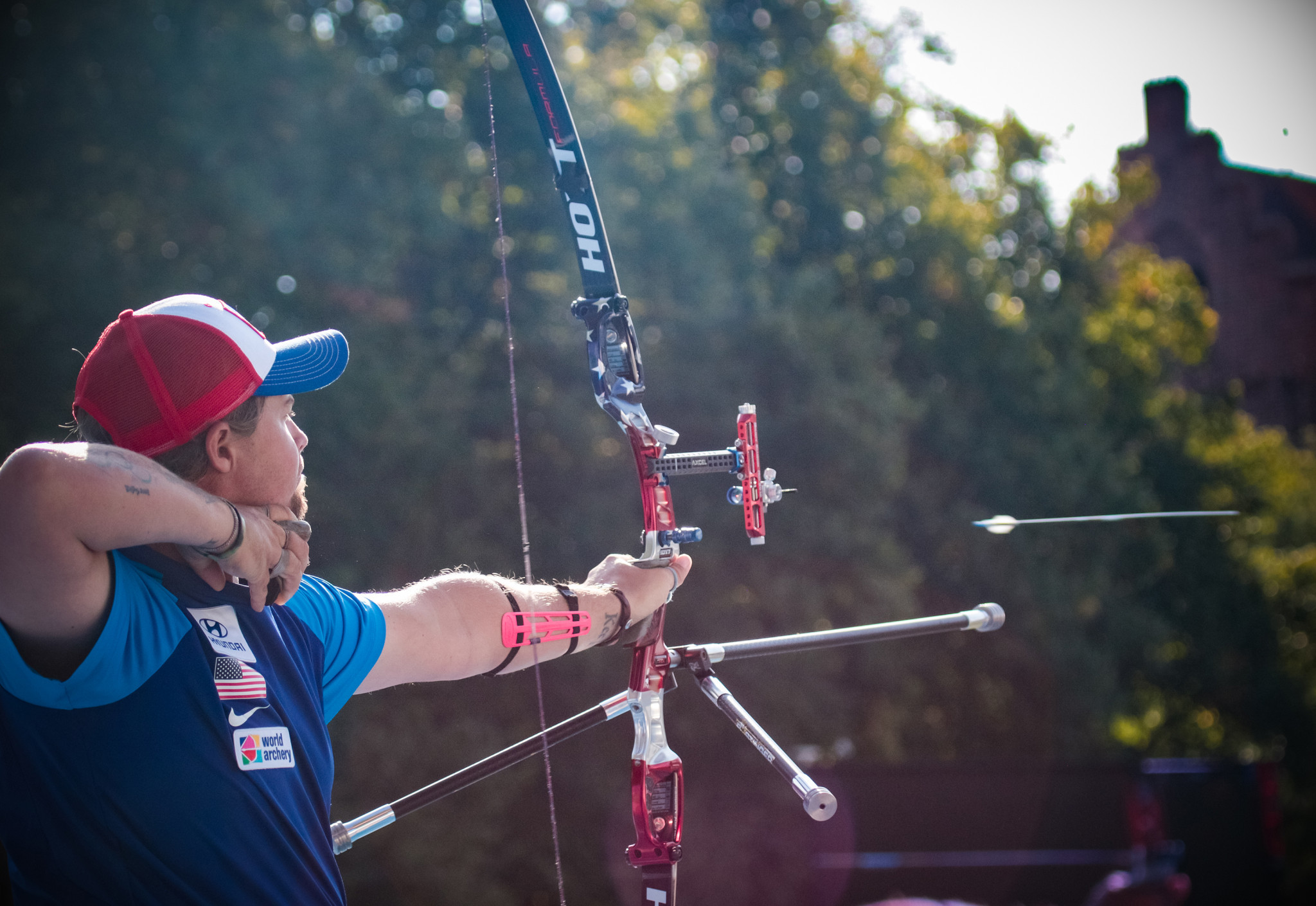 Brady Ellison will seek a third consecutive recurve title at the World Archery Field Championships in Italy ©Getty Images  