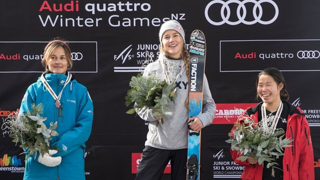 Kelly Sildaru recovered from a knee injury to win two golds at the 2018 FIS Freestyle Ski and Snowboard Junior World Championships ©FIS