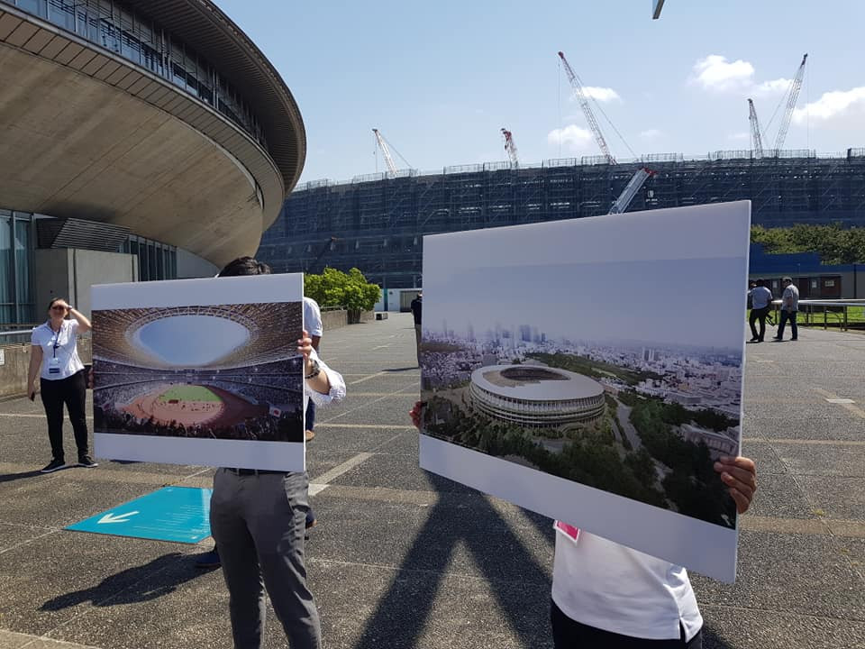 The Olympic Stadium, which will stage the Opening and Closing Ceremonies as well as athletics and football, also featured on the tour ©ITG