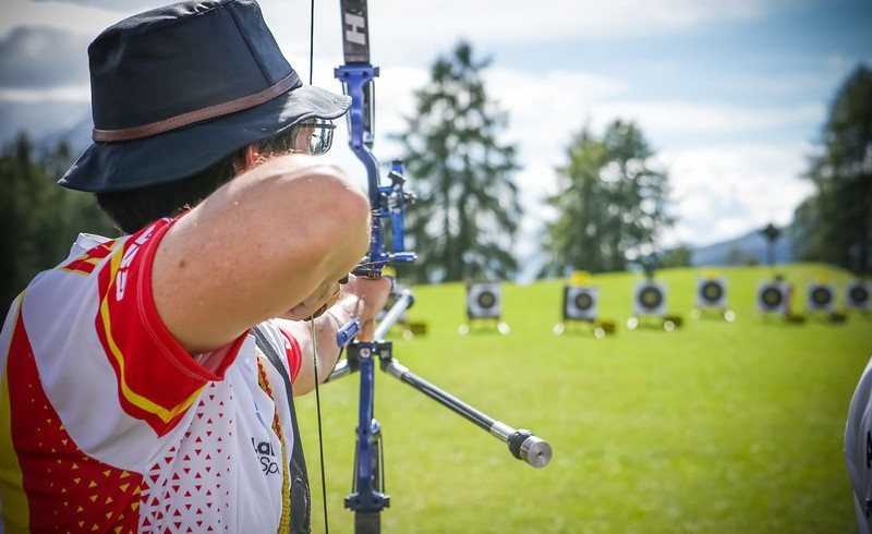 Action began in Cortina today ©World Archery