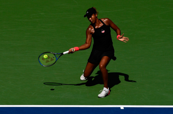 Japan's Naomi Osaka en route to her US Open quarter-final win over Lesia Tsurenko of Ukraine ©Getty Images  