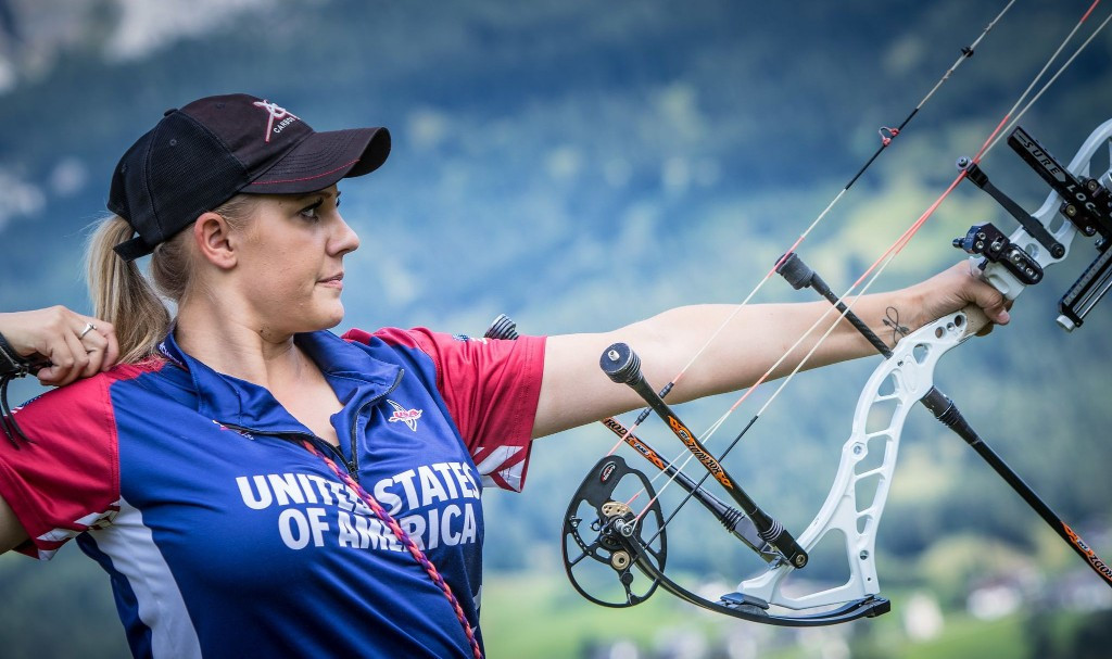 American Paige Pearce shot better on day two of qualifying to move from third to second and secure her semi-final spot ©World Archery