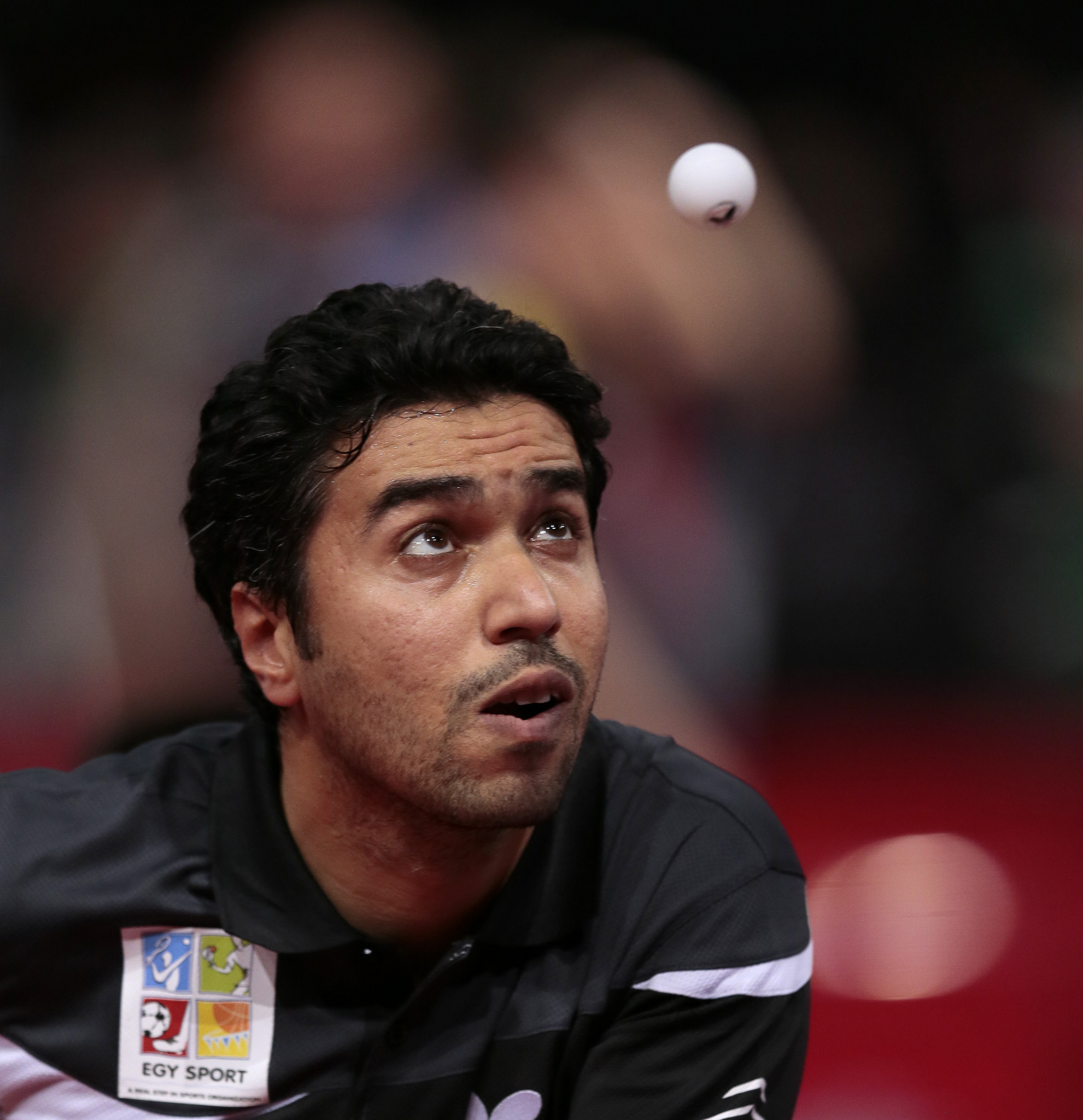 Ahmed Saleh was one half of Egypt's mixed doubles champions today ©ITTF