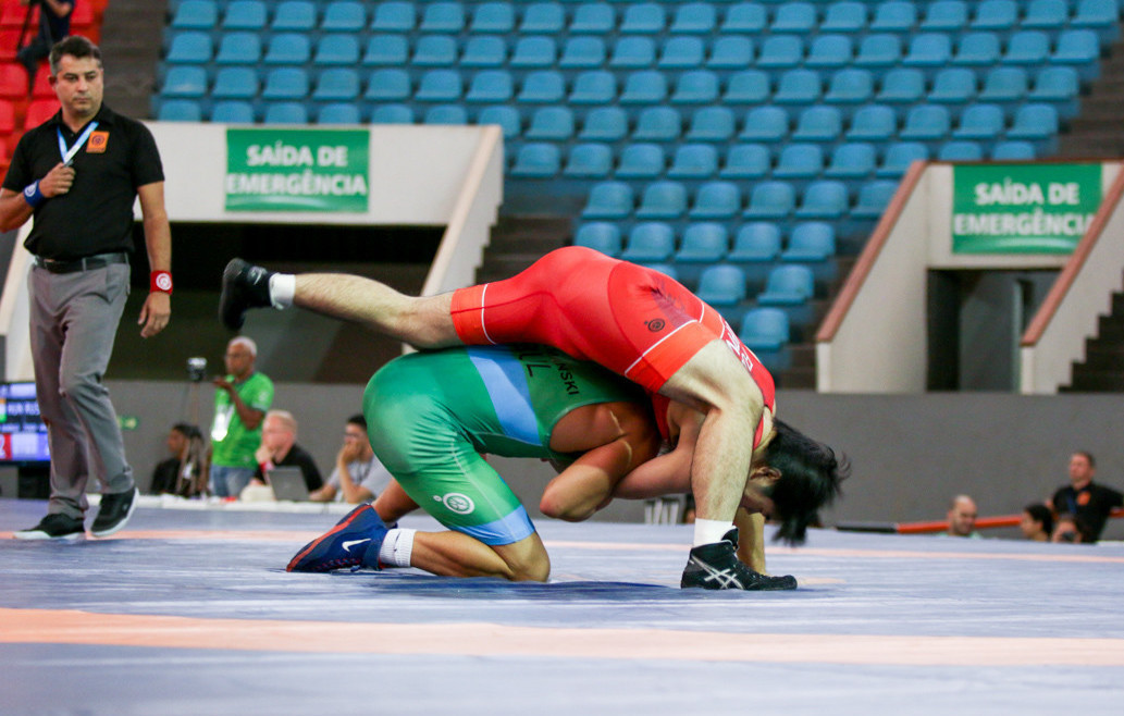A wrestler from Japan featured in every final, but the country claimed only one gold ©FISU