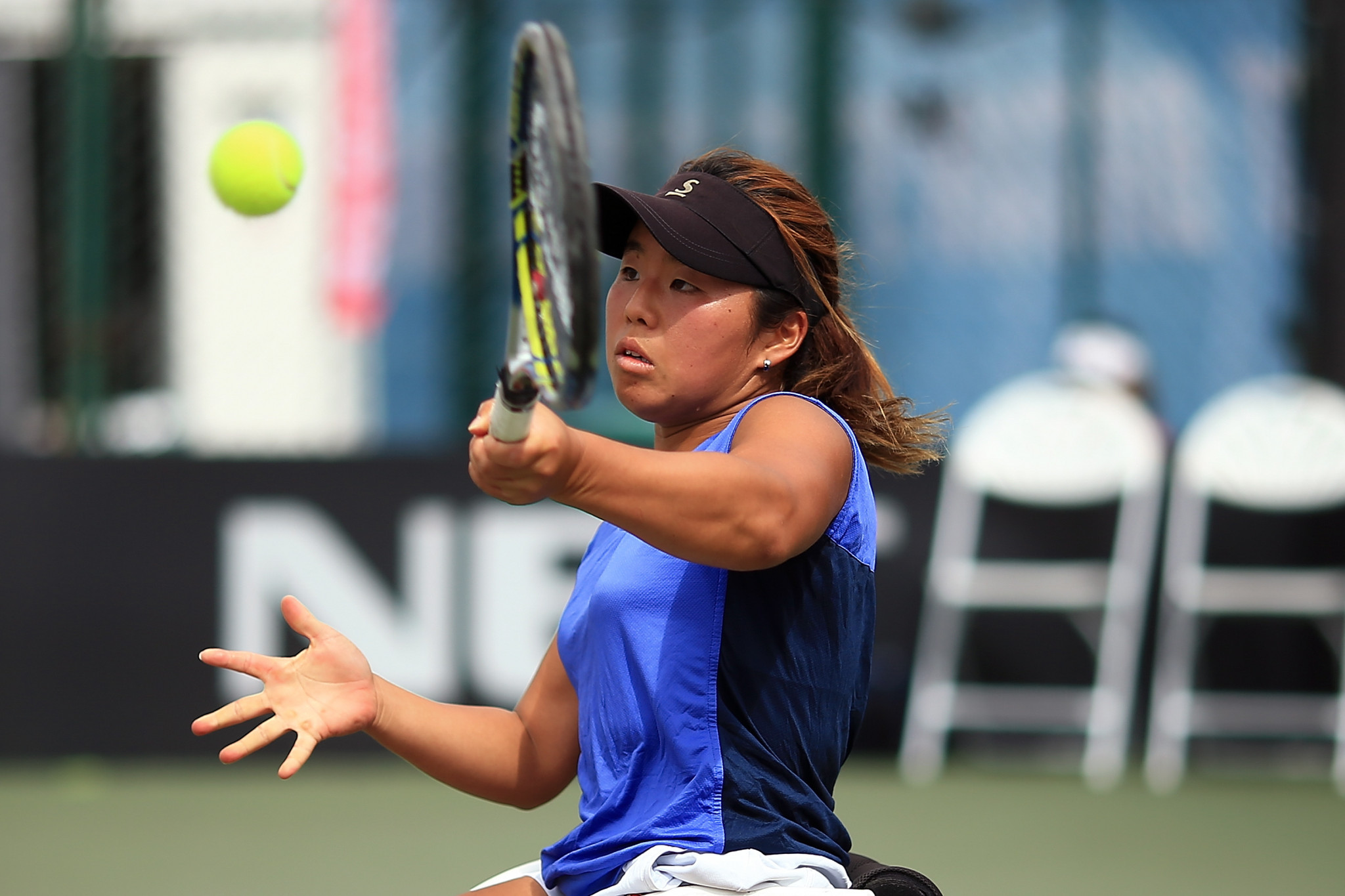 Yui Kamiji earned a convincing win in her quarter-finals match ©Getty Images