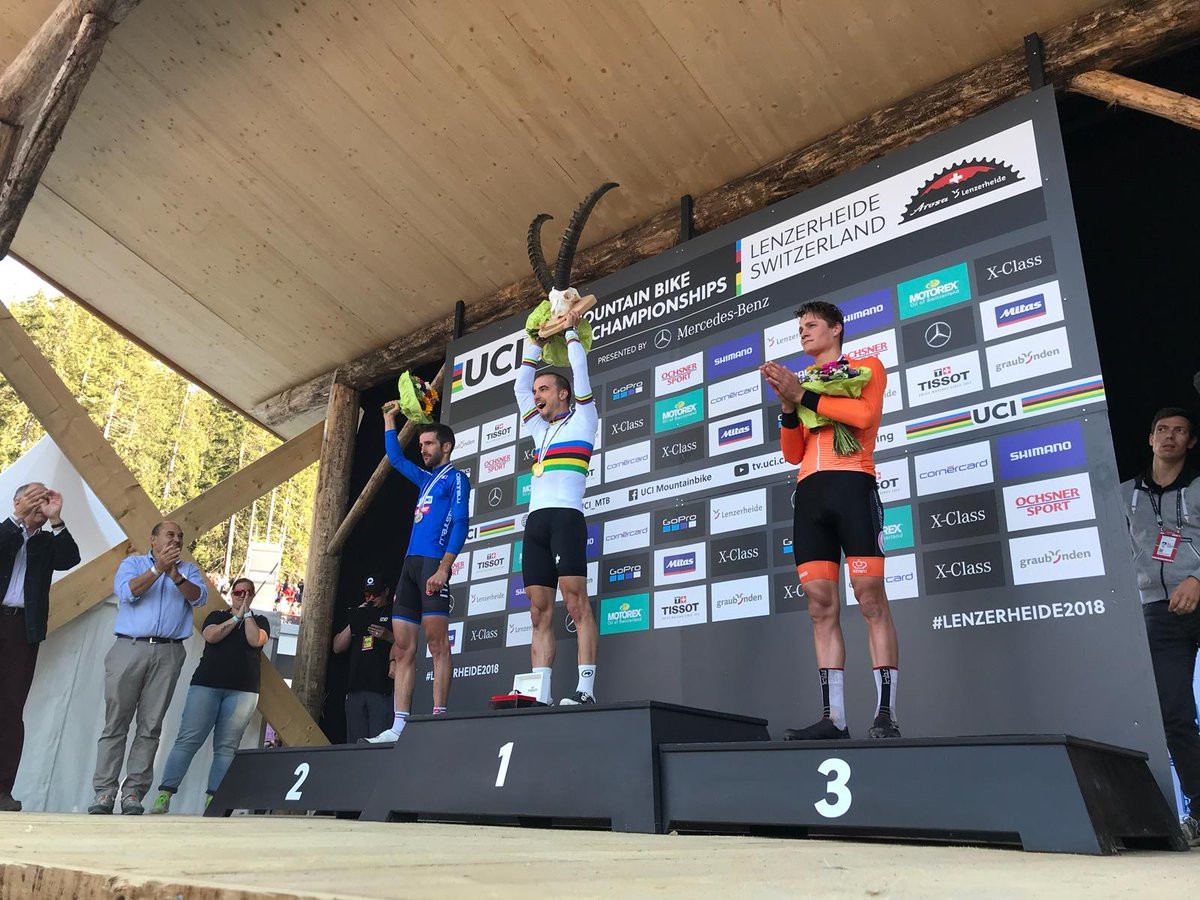 Schurter claims seventh cross-country title at UCI Mountain Bike World Championships