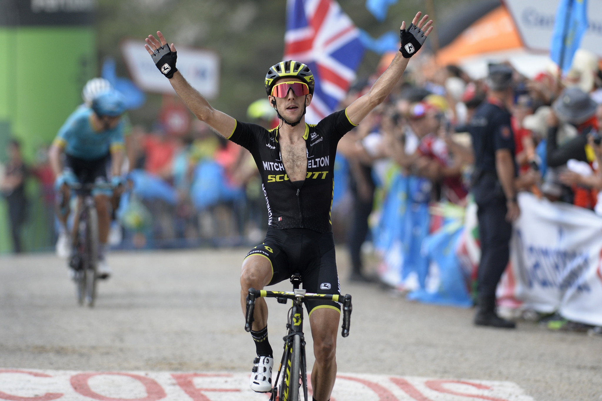 Simon Yates assumed the overall race lead by winning stage 14 ©Getty Images