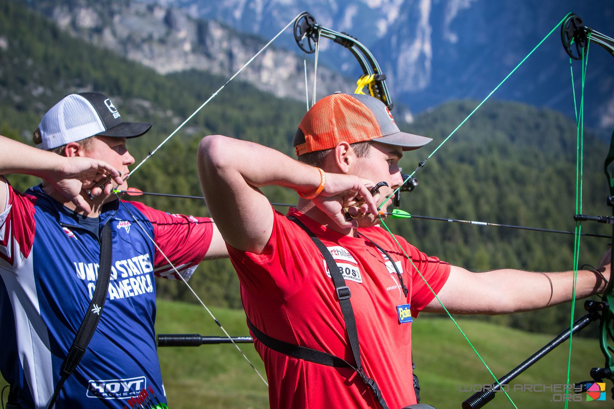 Nico Wiener will contest the men's compound final against Dutchman Mike Schloesser ©World Archery