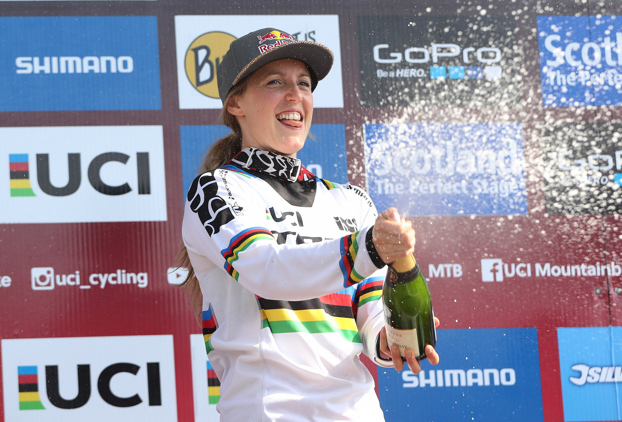 Atherton wins fifth downhill gold at Mountain Bike World Championship as Bruni defends men's title