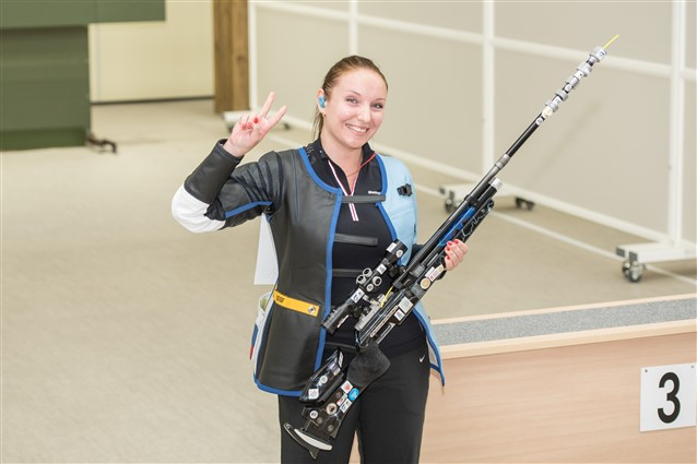 Olga Stepanova claimed gold after seven appearances at the World Championships ©ISSF