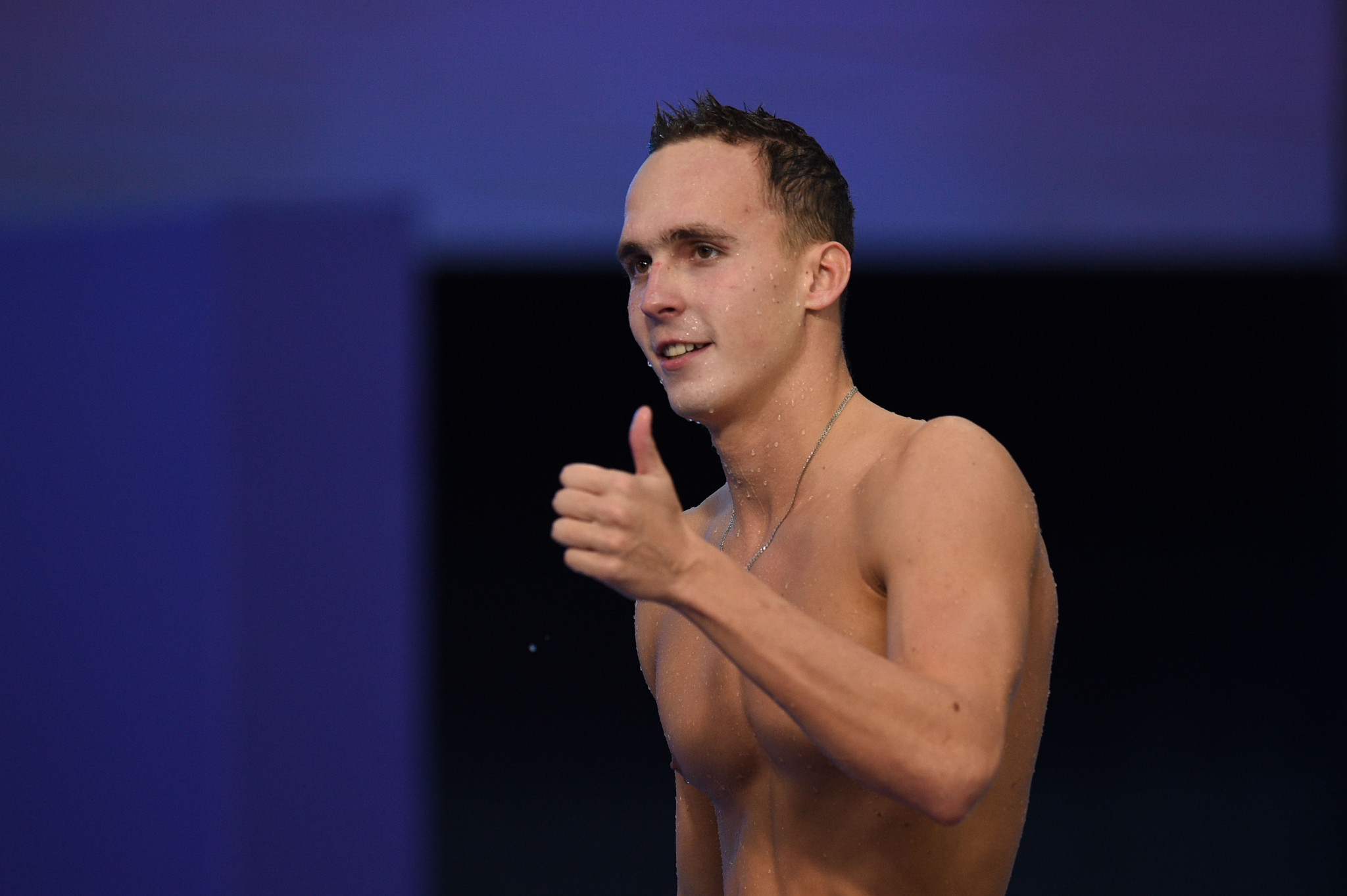 Anton Chupkov set a new World Cup record to win the men's 200m breaststroke ©Getty Images