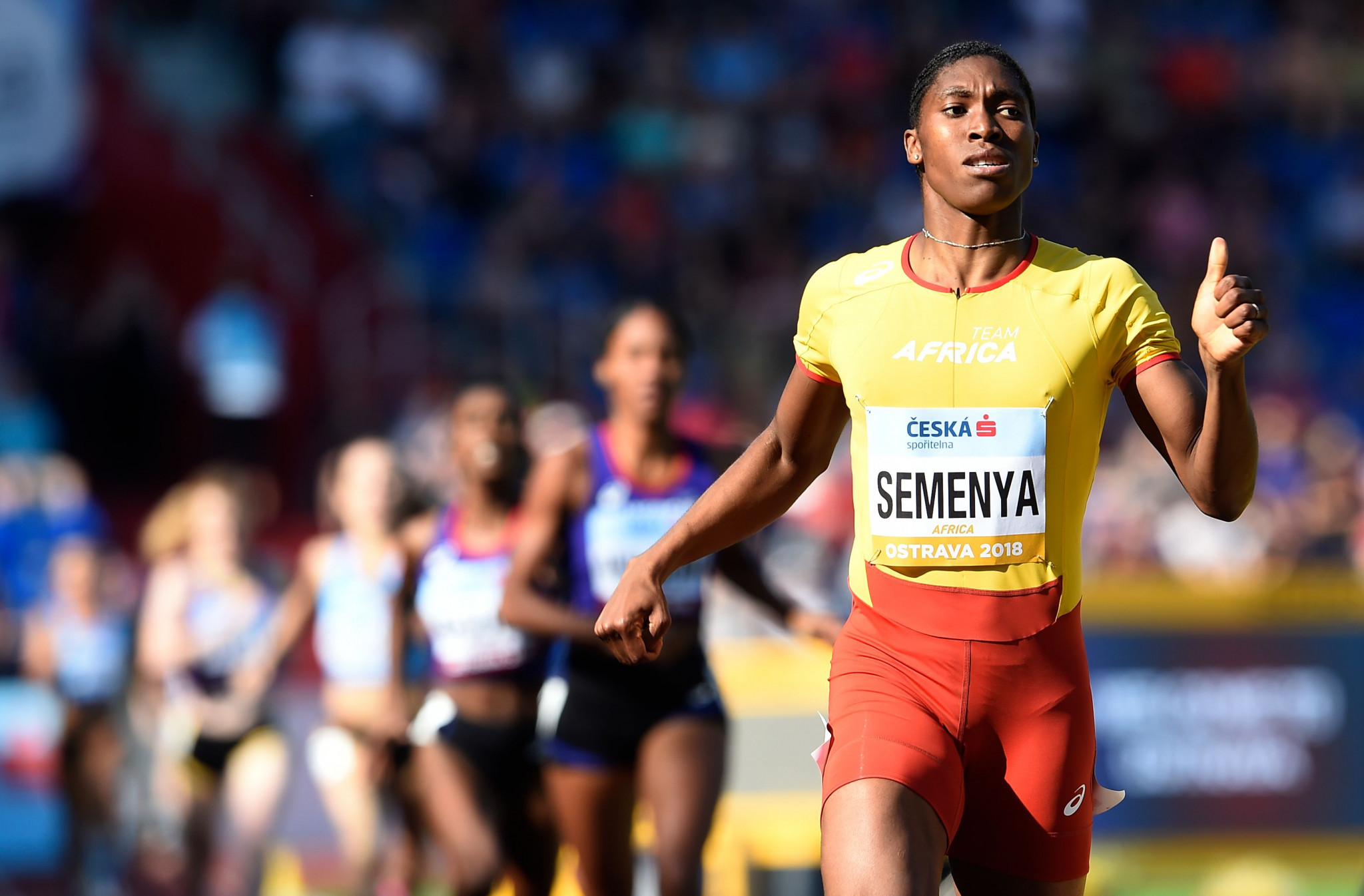 Caster Semenya starred for the African team in the 800m ©Getty Images