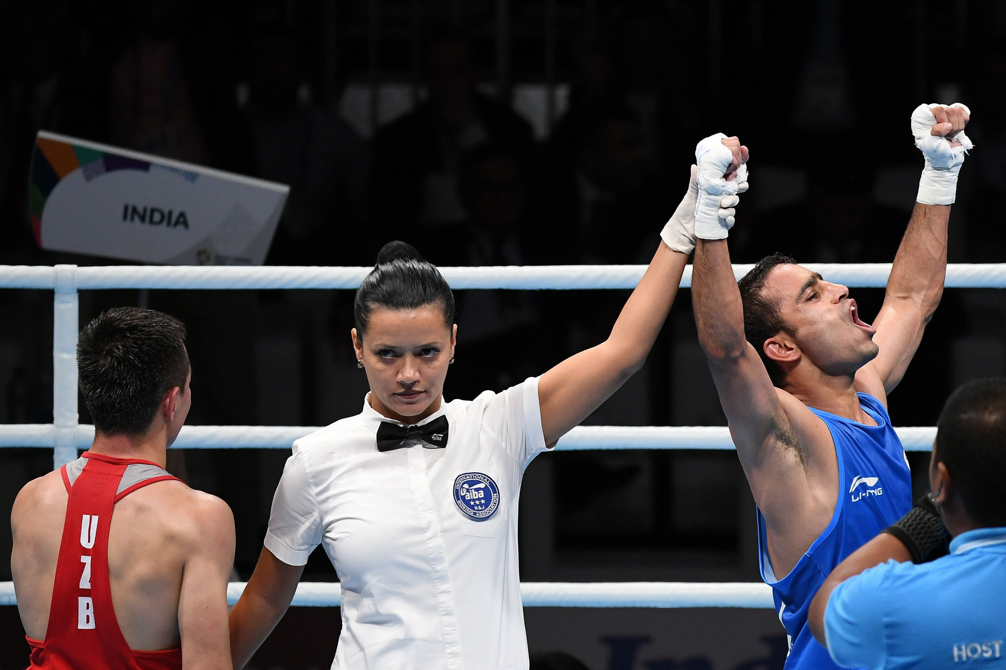 Amit Panghal beat the Olympic champion from Uzbekistan to win gold in Jakarta ©Getty Images