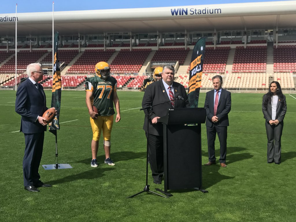 The 2019 IFAF World Championships will be held at the WIN Stadium, Wollongong, Australia ©2019IFAFWC/Twitter