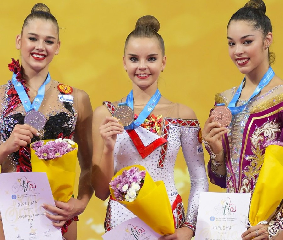 Double gold for Dina Averina at FIG Rhythmic Gymnastics World Championships