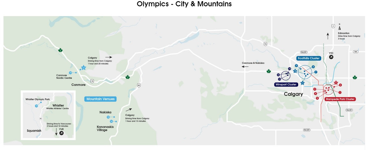 Calgary 2026 have published a detailed venue plan for the Winter Olympic and Paralympic Games ©Calgary 2026