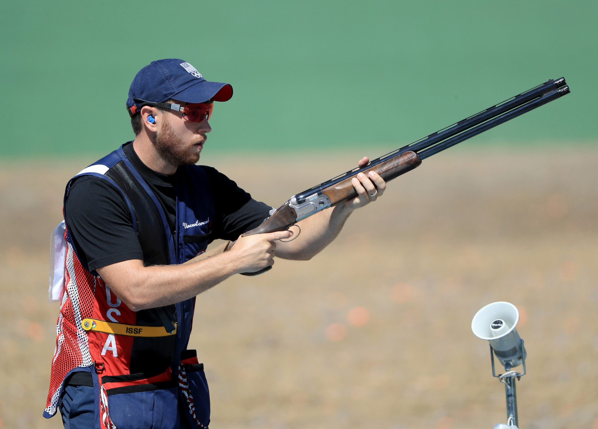 Vincent Hancock of the US equalled the world record in winning his fourth Skeet Men world title in Changwon ©ISSF