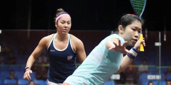 Hong Kong earned a surprise win over third-seeded United States at the WSF Women's World Team Squash Championships in Dalian, China to earn a meeting with top seeds and defending champions Egypt ©WSF