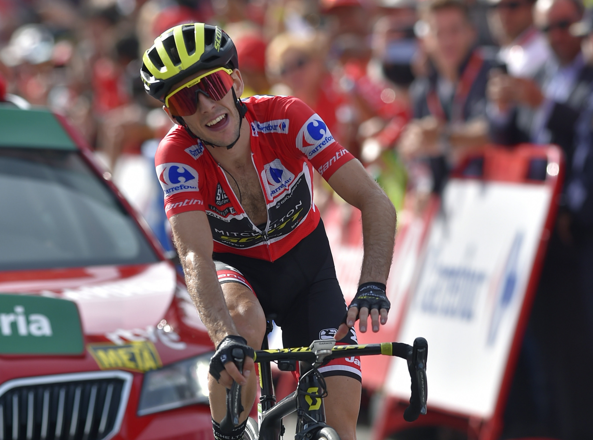 Simon Yates of Britain strengthened his overall lead at the Vuelta a España ©Getty Images  