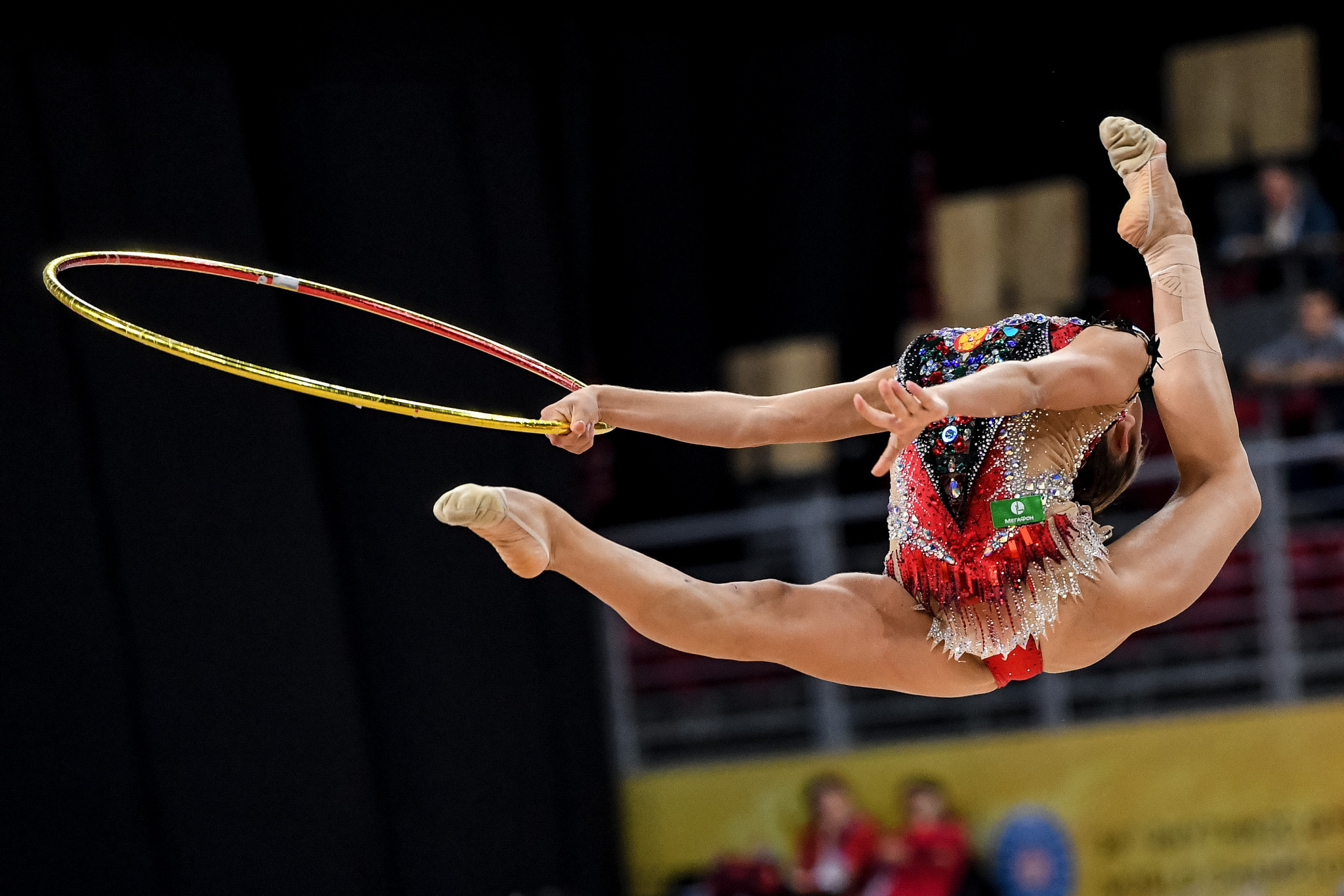 Russian Aleksandra Soldatova dazzled with the hoop, top-scoring in the discipline on her way to all-around bronze ©Getty Images