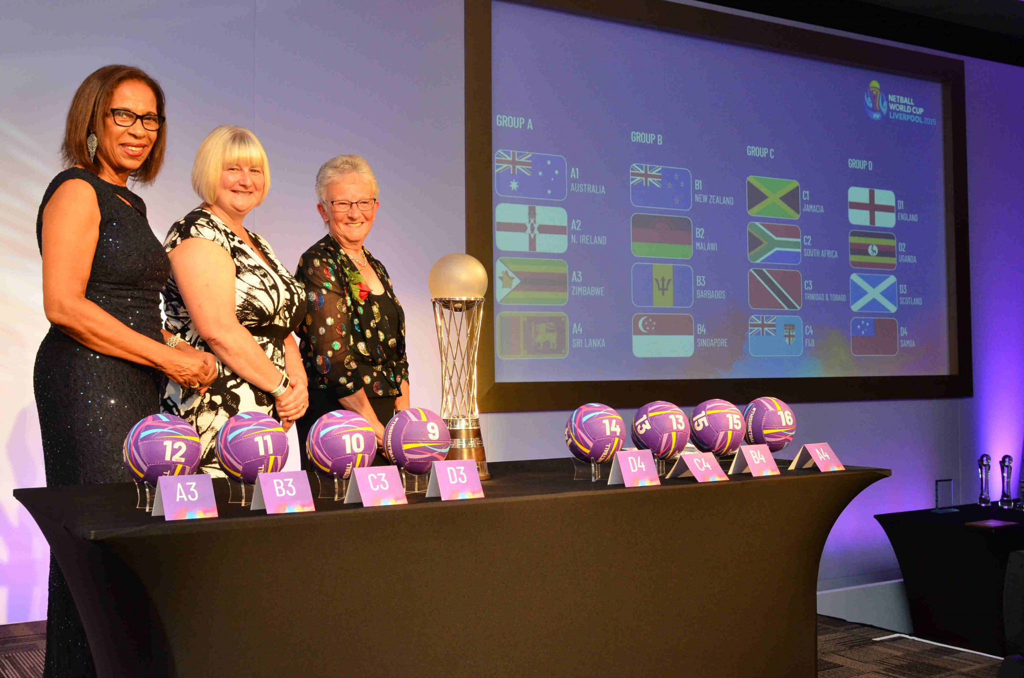 INF President Molly Rhone was among those in attendance at the Netball World Cup draw ©Netball World Cup