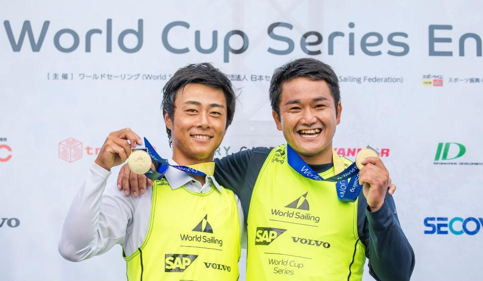 Gold medallists confirmed at Sailing World Cup as weather prevents action in all-but two fleets in Japan