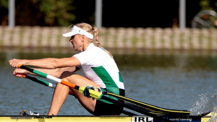 Ireland's naturalised Latvian rower Sanita Puspure won the world title in the women's single sculls on the final day of competition at Plovdiv in Bulgaria ©World Rowing
