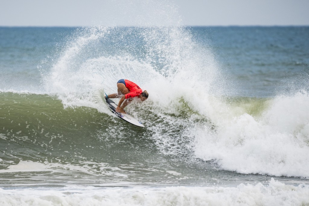 Paige Hareb earned the highest heat score today in the women's competition ©ISA