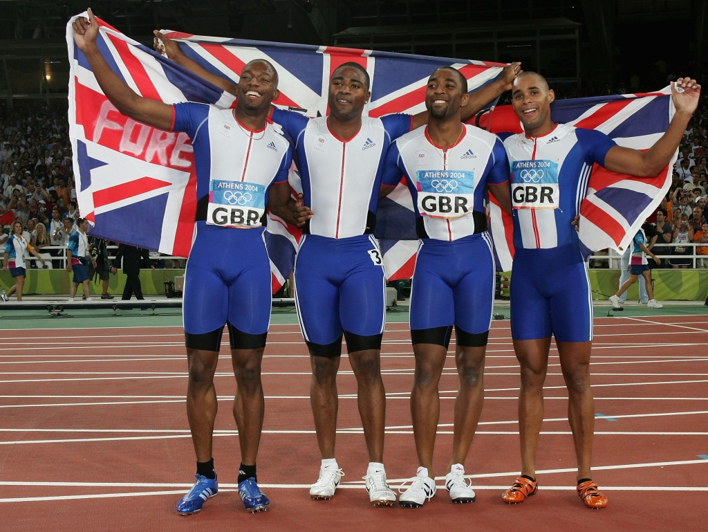 Jason Gardener claimed Olympic gold at Athens 2004 as part of the British men's 4x100m team