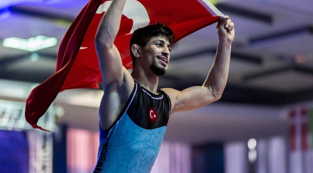 Turkey’s Kerem Kamal denied India their first gold medal at a UWW Junior World Championships since 1992 after defeating Vijay Vijay in the Greco-Roman 60 kilograms final in Trnava in Slovakia today ©UWW/Max Rose Fyne