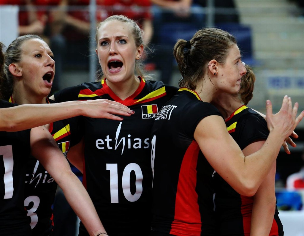 Belgium require a play-off to reach the last eight ©CEV