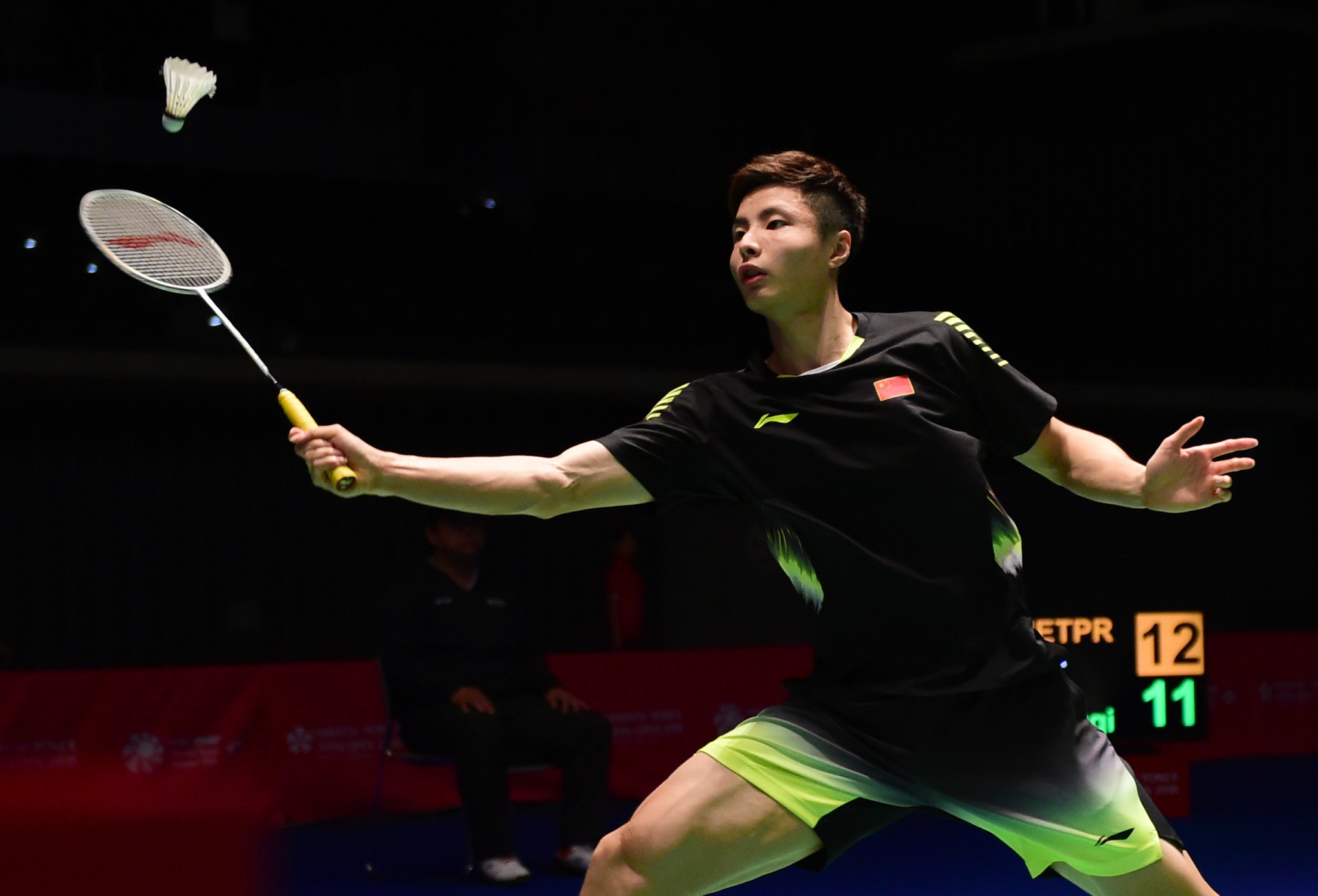 Shi Yuqi delighted the home crowd by securing his place in the semi-finals of the BWF China Open in Changzhou today ©Getty Images