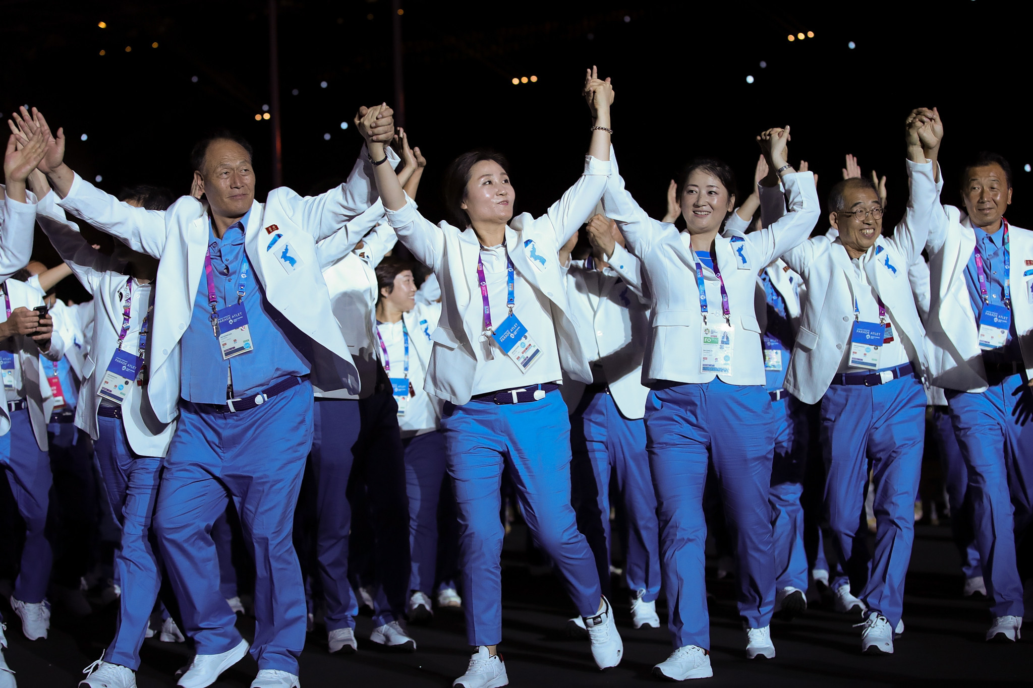 North and South Korea marched together at the 2018 Asian Games but the Asian Para Games will be the first Paralympic-style event at which they will do so ©Getty Images