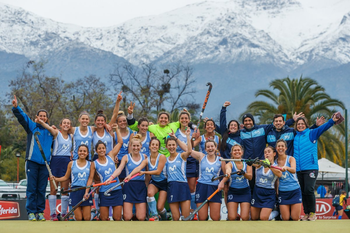 Uruguay's women's team won 2-0 against Peru at the FIH Hockey Open Series in Santiago, Chile @FIH