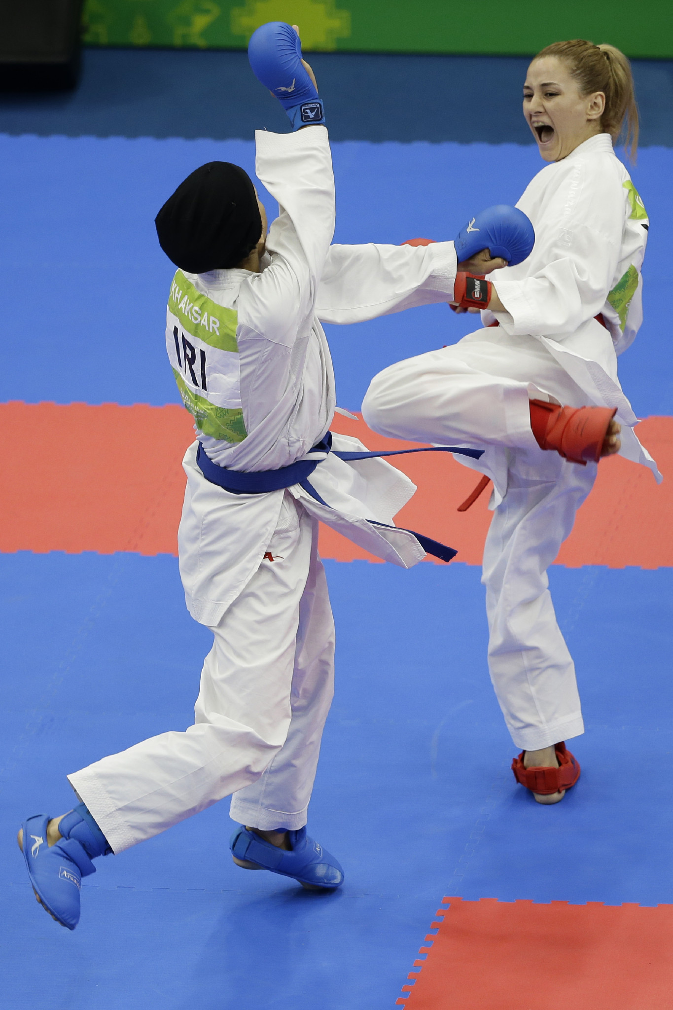 Turkey’s Tuba Yakan is through to the women's kumite under-55kg final ©Getty Images