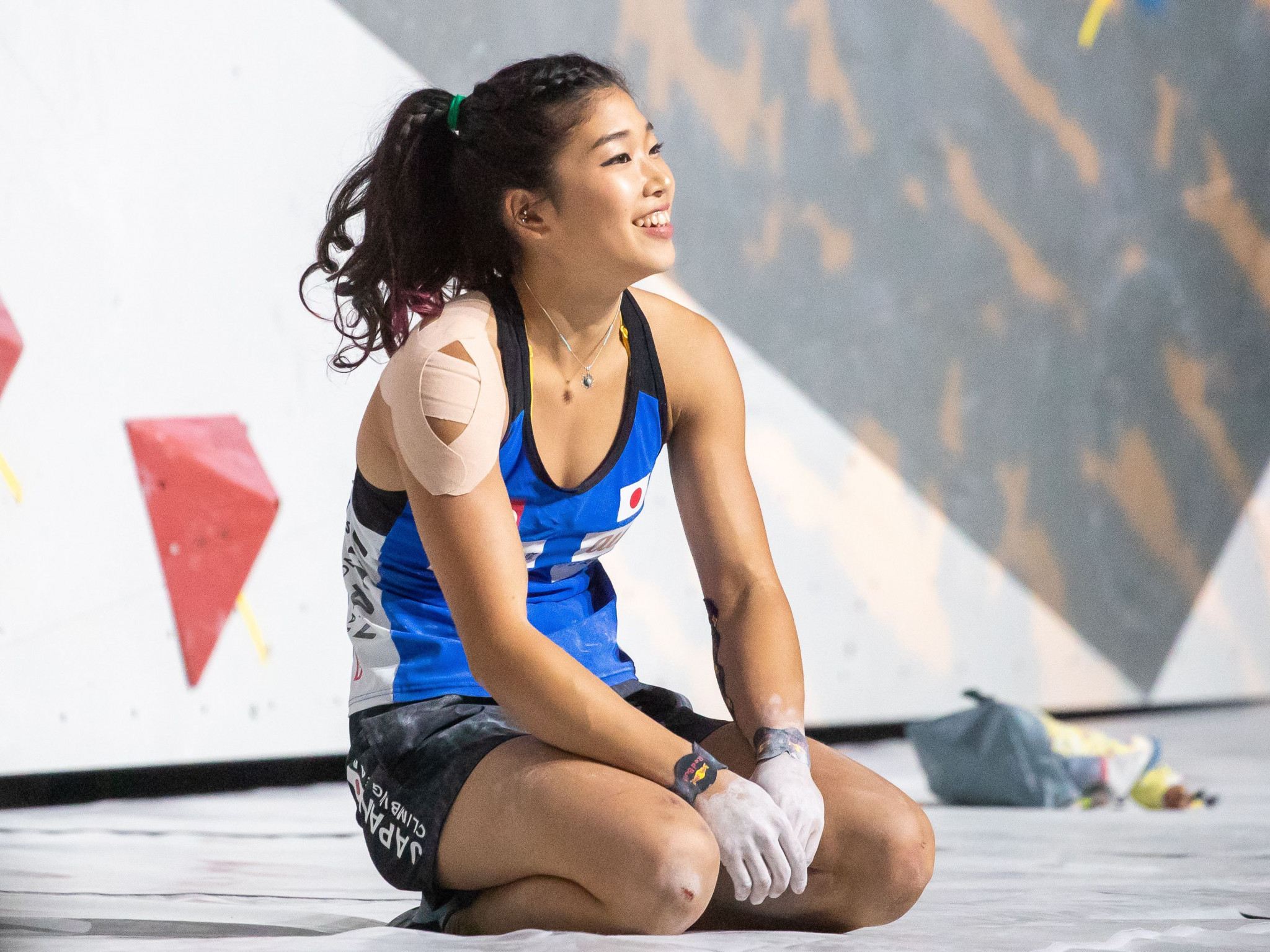 Bouldering World Cup champion Miho Nonaka won the adidas Rockstars event in Stuttgart ©Getty Images  