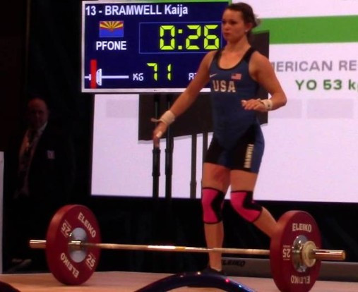 Kaija Francesca Bramwell won the United States' first gold medal at the FISU  World University Weightlifting Championships in Biala Podlaska ©YouTube