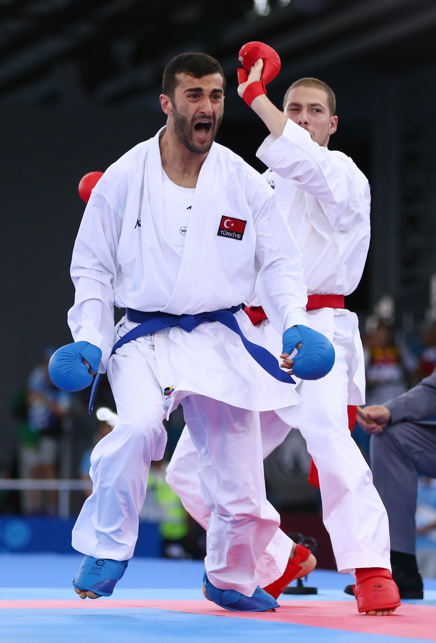 Uğur Aktaş was one of three Turkish karatekas to reach a final today ©Getty Images