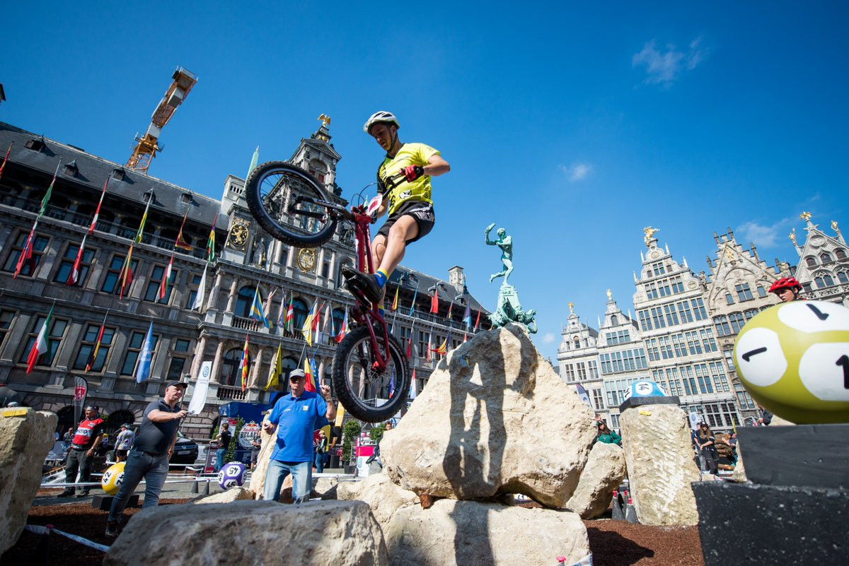 The UCI Trials World Cup in Antwerp concluded today ©UCI