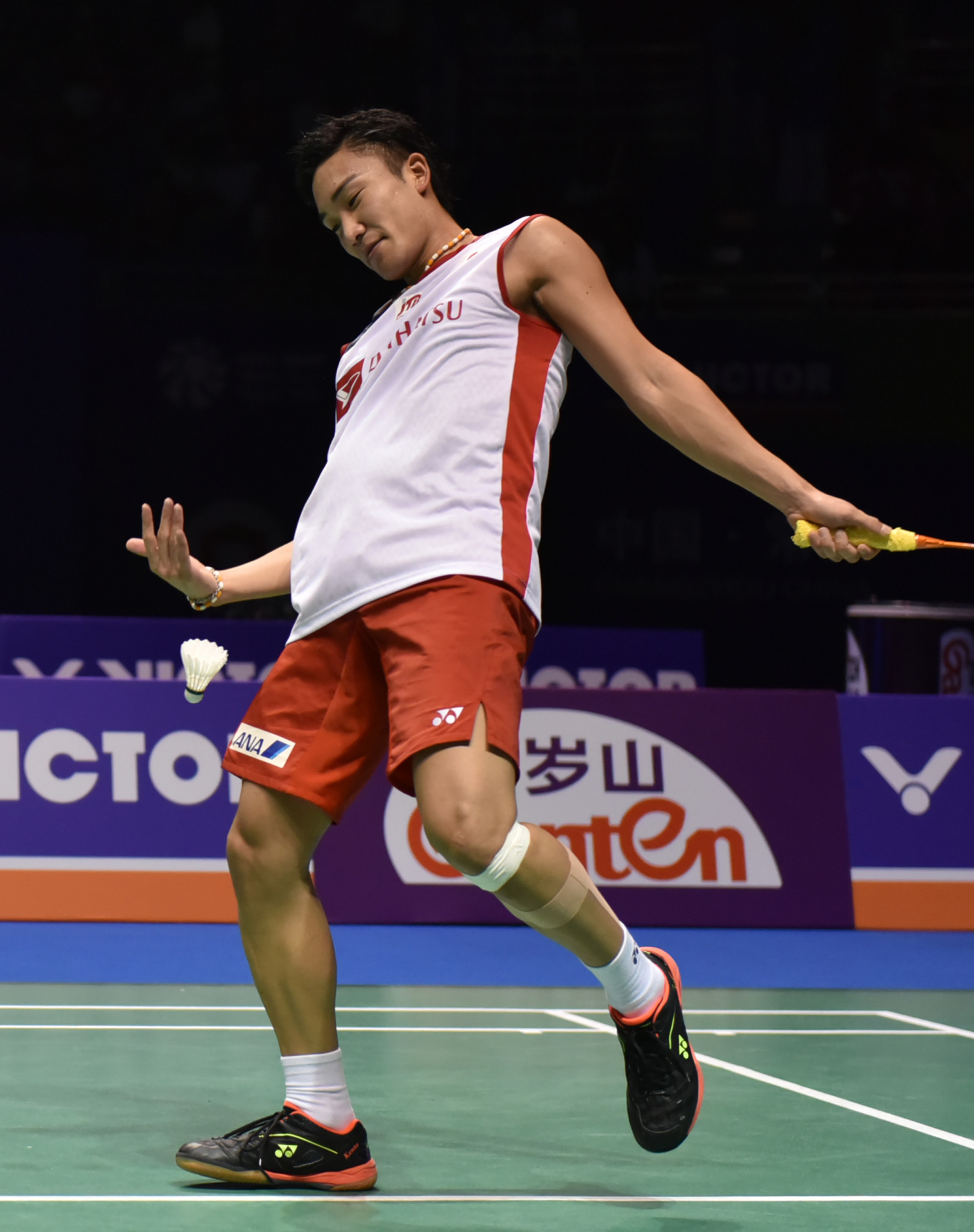 Kento Momota will be out for revenge following his shock defeat to the Indonesian player in the final of the China Open ©Getty Images