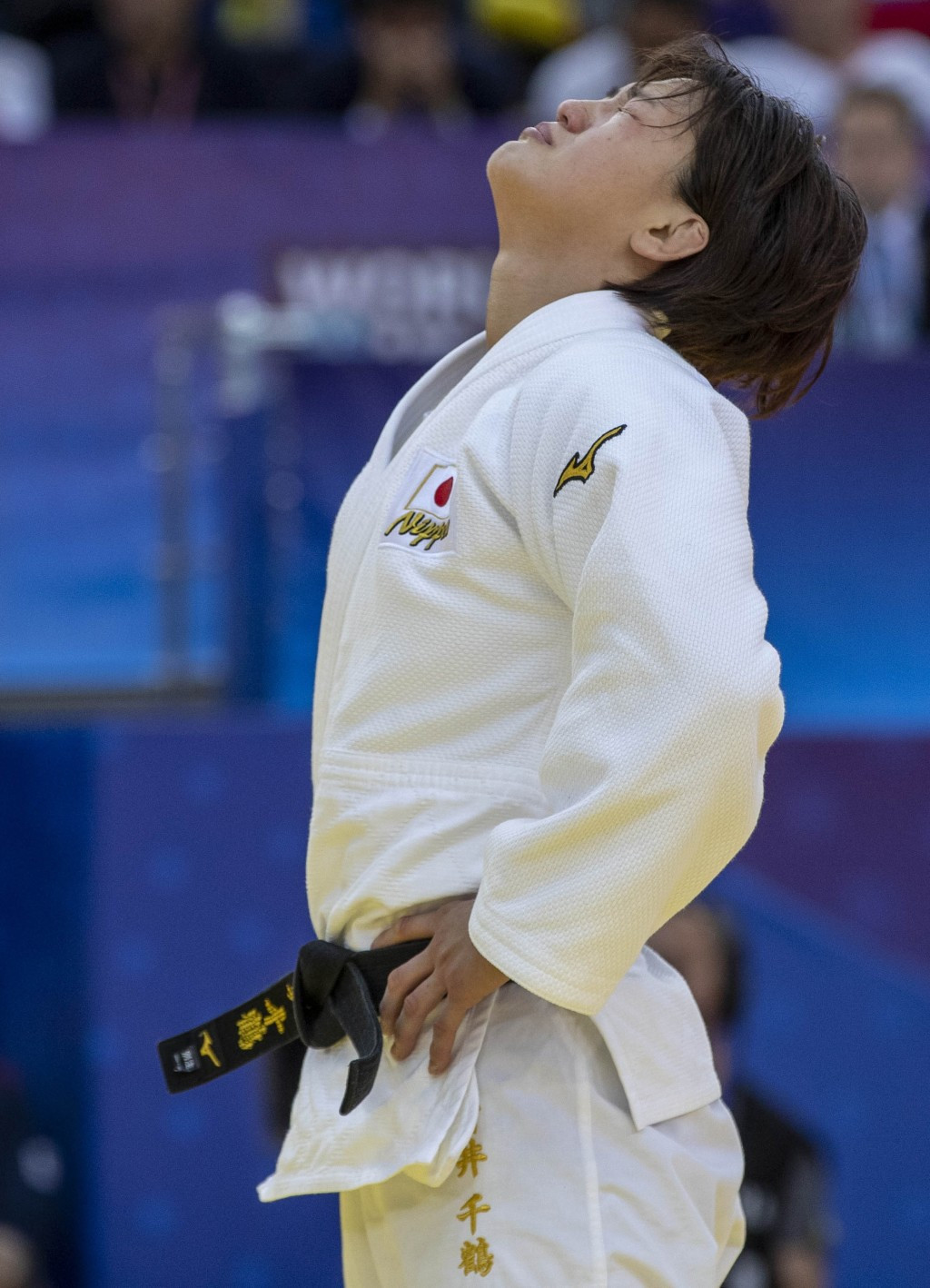 The four-time Grand Slam gold medallist was emotional after claiming victory ©IJF