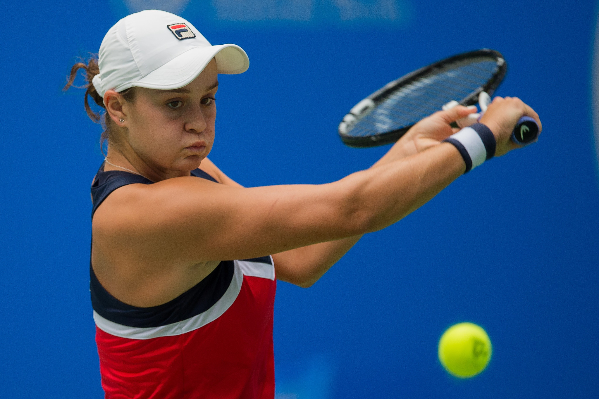 Ashleigh Barty of Australia beat Briton's Johanna Konta in the first round of the Wuhan Open, China ©Getty Images