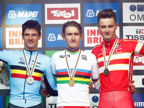 Denmark's Mikkel Bjerg won the men's under-23 time trial at the UCI Road World Championships in Innsbruck ©UCI