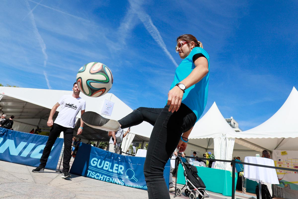 Participants visited the Lausanne in Motion festival during the meeting ©FISU